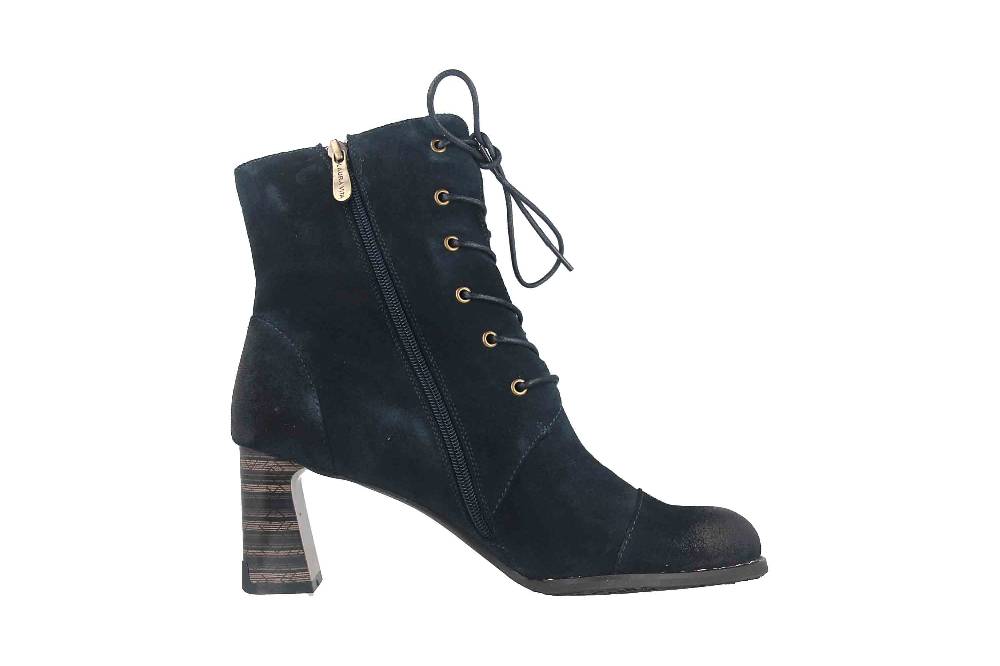 Laura Vita Stiefel in Übergrößen Blau MAELEO 09 Bleu große Damenschuhe Fabrikladen