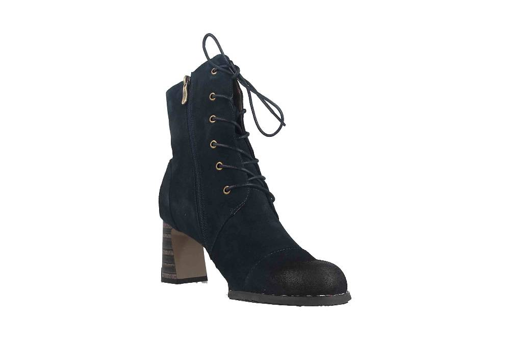 Laura Vita Stiefel in Übergrößen Blau MAELEO 09 Bleu große Damenschuhe Fabrikladen