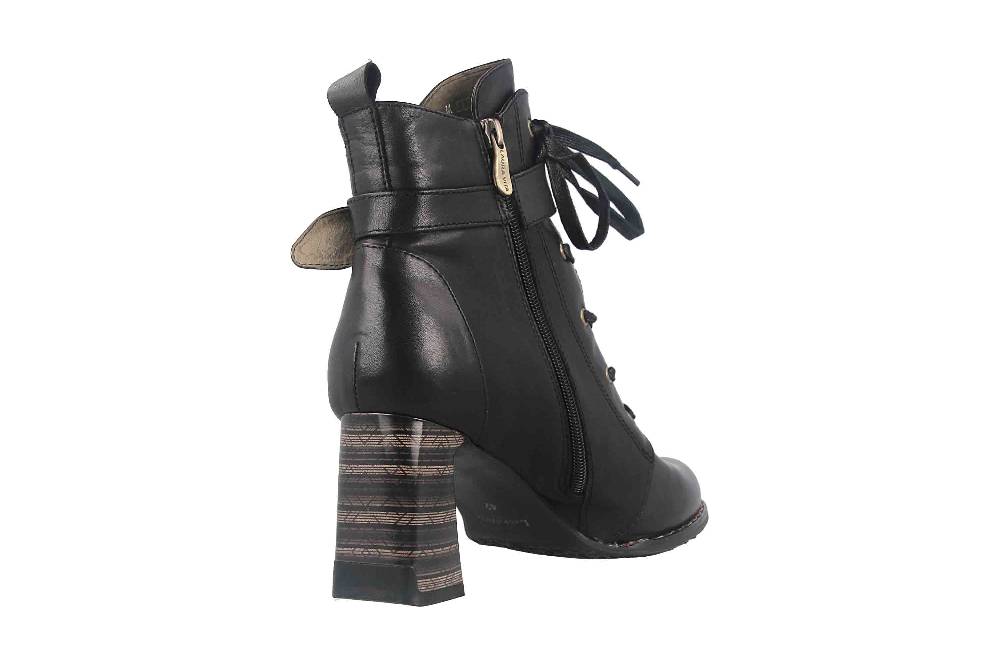 Laura Vita Boots in Übergrößen Schwarz MAELEO 03A Noir uni große Damenschuhe Begrenzt auf 3 Tage
