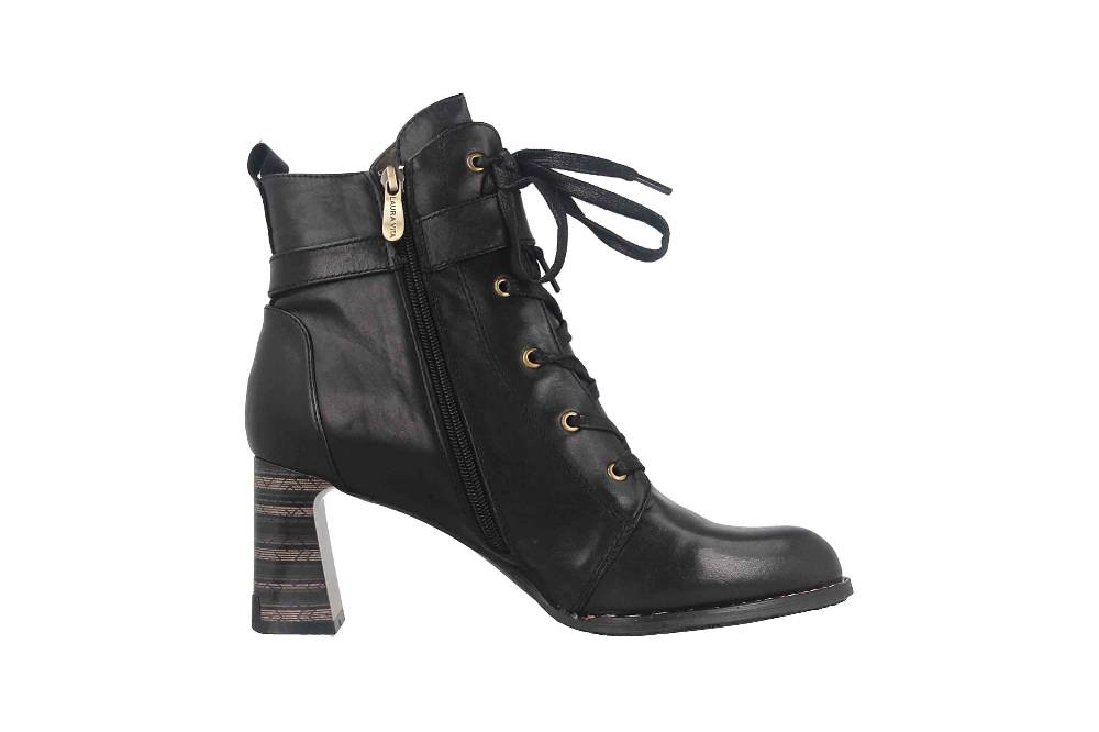 Laura Vita Boots in Übergrößen Schwarz MAELEO 03A Noir uni große Damenschuhe Begrenzt auf 3 Tage