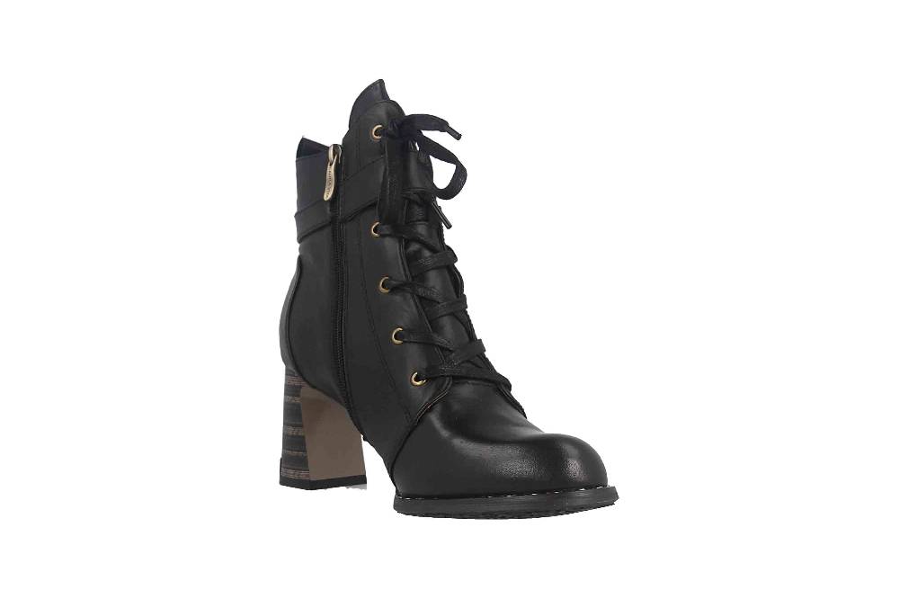 Laura Vita Boots in Übergrößen Schwarz MAELEO 03A Noir uni große Damenschuhe Begrenzt auf 3 Tage