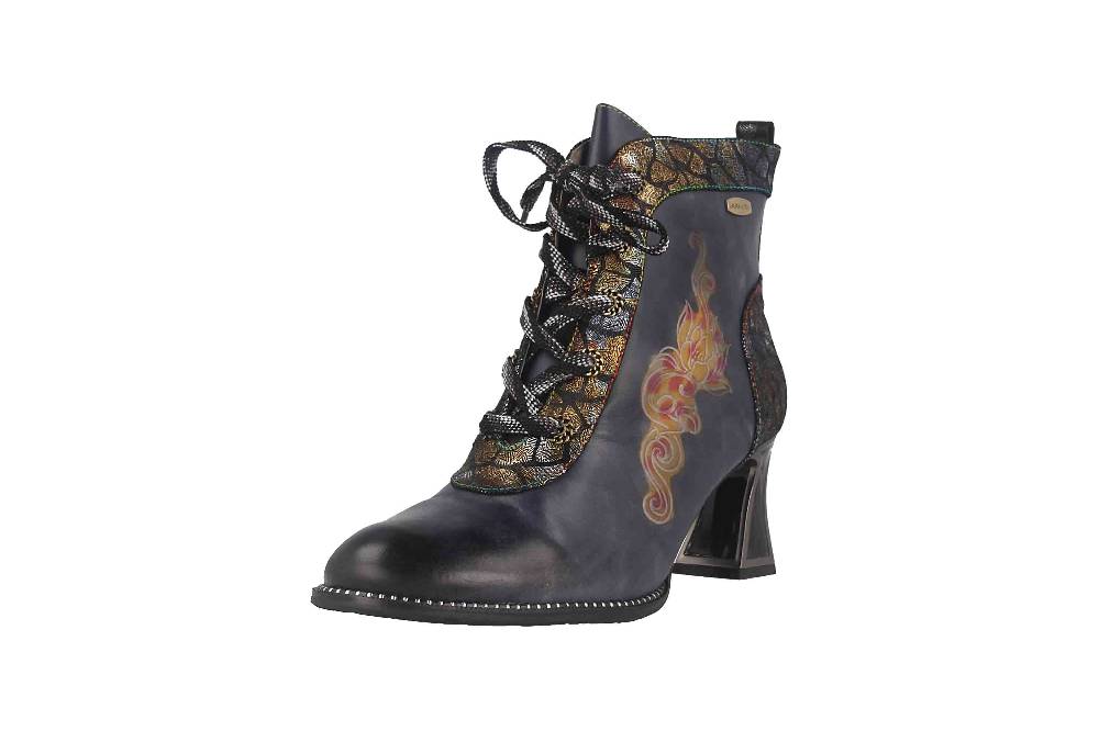 Laura Vita Stiefeletten in Übergrößen Blau JACBO 1123 Jeans große Damenschuhe 50% Rabatt für begrenzte Zeit