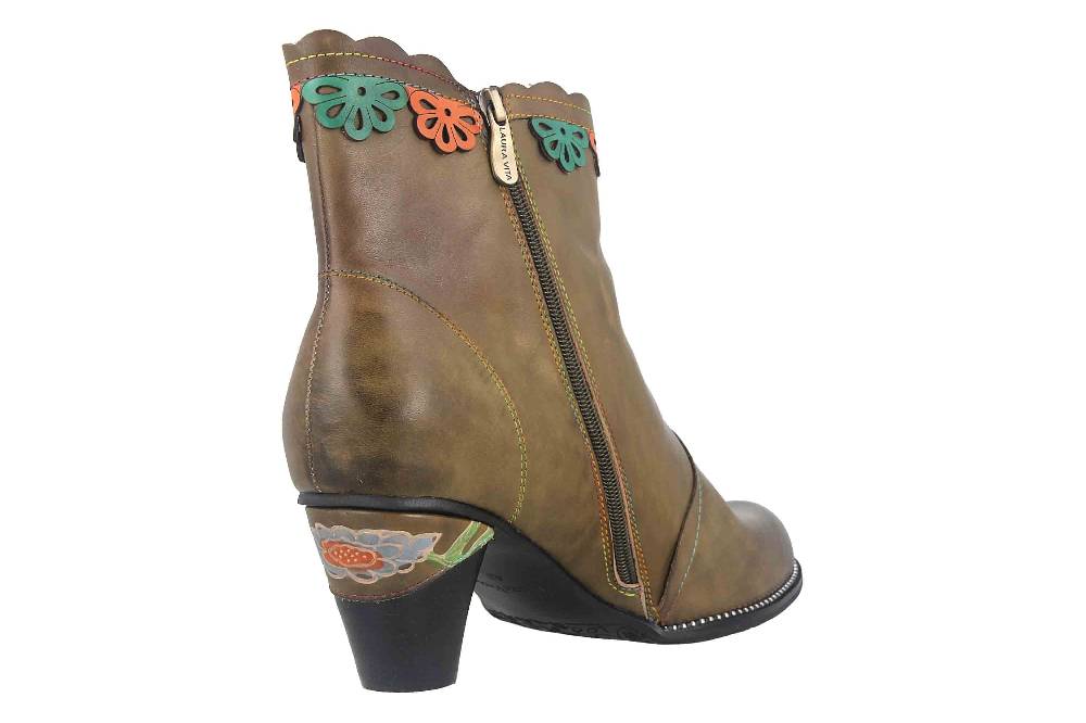 Laura Vita Stiefeletten in Übergrößen Khaki ALCIZEEO 72 Kaki große Damenschuhe im Angebot