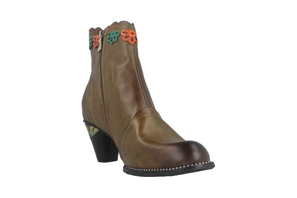 Laura Vita Stiefeletten in Übergrößen Khaki ALCIZEEO 72 Kaki große Damenschuhe im Angebot