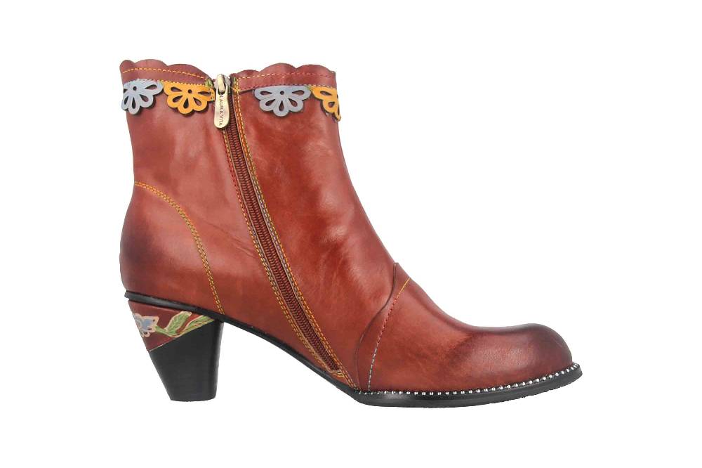 Laura Vita Stiefeletten in Übergrößen Braun ALCIZEEO 72 Brun große Damenschuhe Schlussverkauf