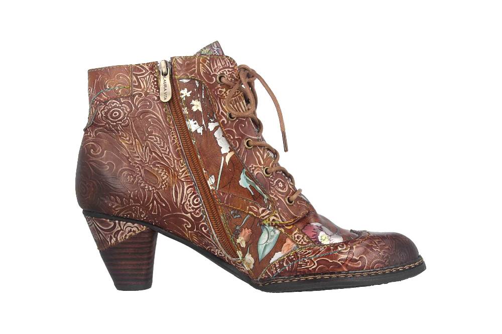 Laura Vita Stiefel in Übergrößen Braun ALCIZEEO 01 Marron große Damenschuhe Fabrikverkauf