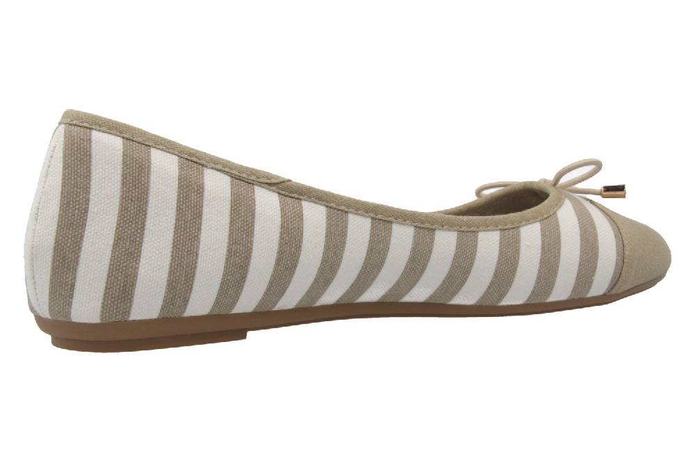 Fitters Footwear Grace Ballerinas in Übergrößen Taupe 2.514343 Taupe/White große Damenschuhe Preisnachlass