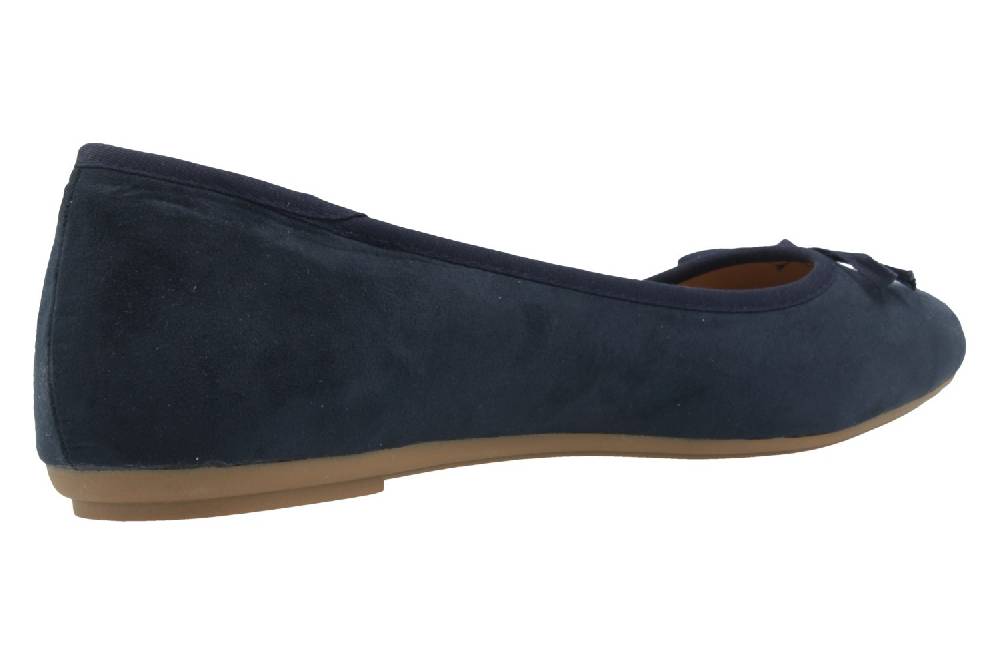 Fitters Footwear Ballerinas in Übergrößen Blau 2.589601 Helen Navy Micro große Damenschuhe Jubiläumsangebot