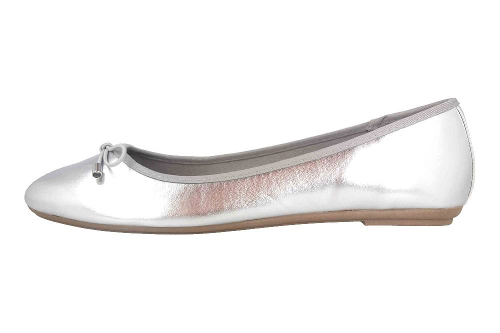 Fitters Footwear Claudia Ballerinas in Übergrößen Silber 2.514361 Silver Metallic große Damenschuhe Online Outlet