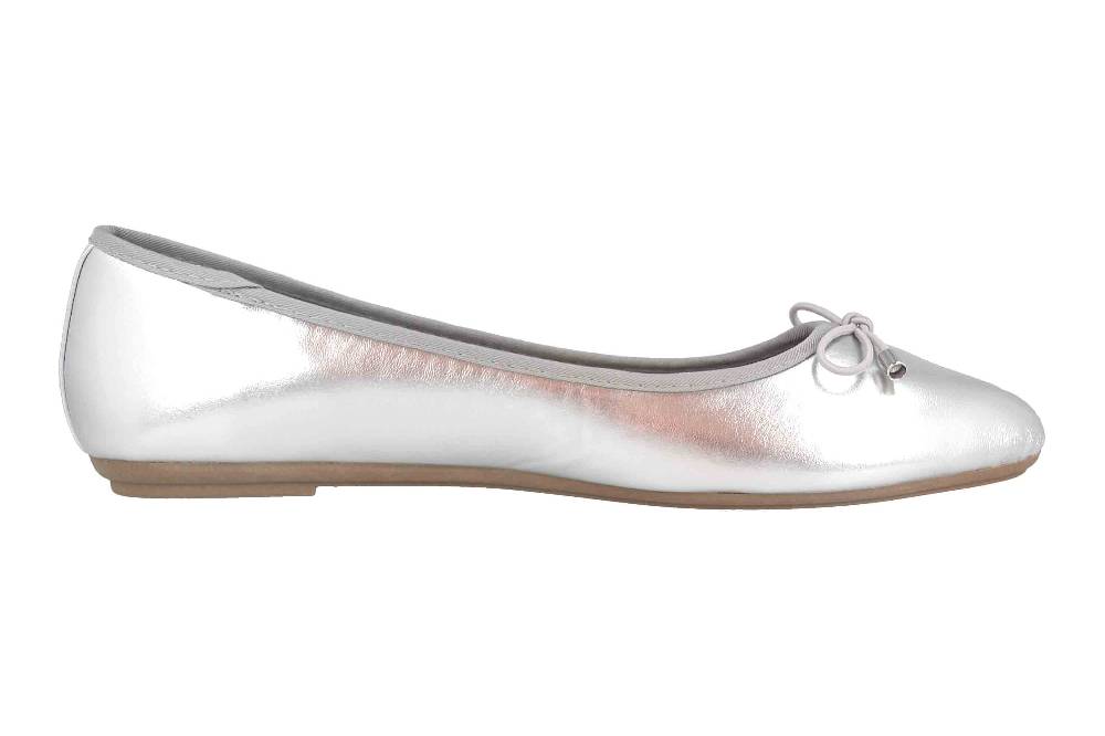 Fitters Footwear Claudia Ballerinas in Übergrößen Silber 2.514361 Silver Metallic große Damenschuhe Online Outlet