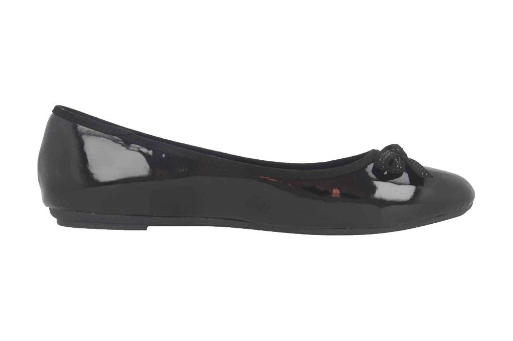 Fitters Footwear Liv Ballerinas in Übergrößen Schwarz 2BB0882002 Black Patent große Damenschuhe Zeitlich begrenztes Angebot