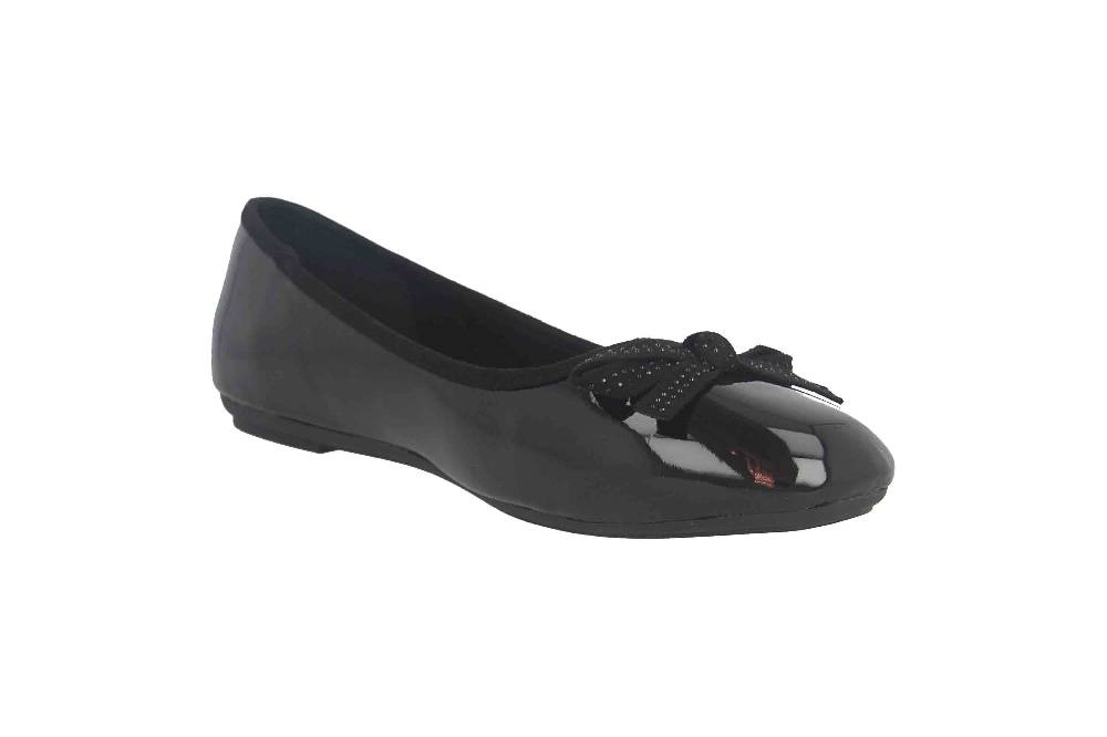 Fitters Footwear Liv Ballerinas in Übergrößen Schwarz 2BB0882002 Black Patent große Damenschuhe Zeitlich begrenztes Angebot