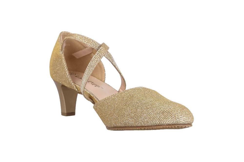 LadyPepp Pumps in Übergrößen Gold 2GY0211502 Gold Glitter große Damenschuhe Riesige Ersparnisse