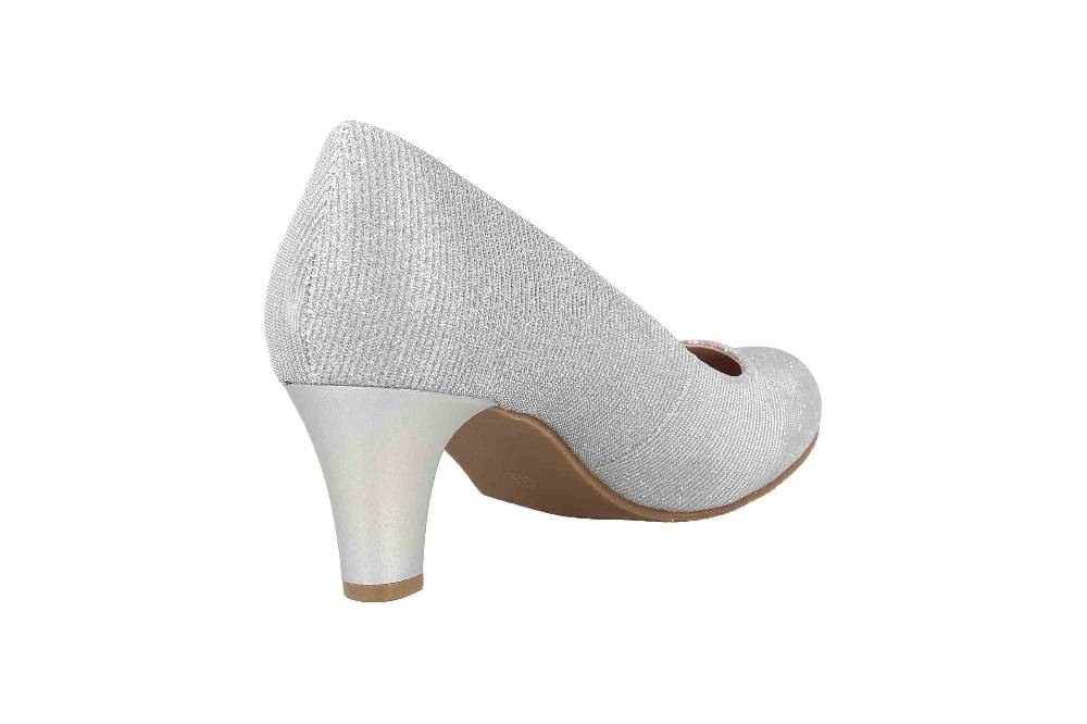 LadyPepp Pumps in Übergrößen Silber 2GY0211501 Silver Glitter Textile große Damenschuhe Wochenangebot