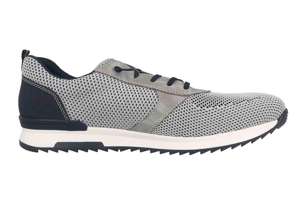 Rieker Halbschuhe in Übergrößen Grau 16101-43 große Herrenschuhe Bis zu 65% Rabatt