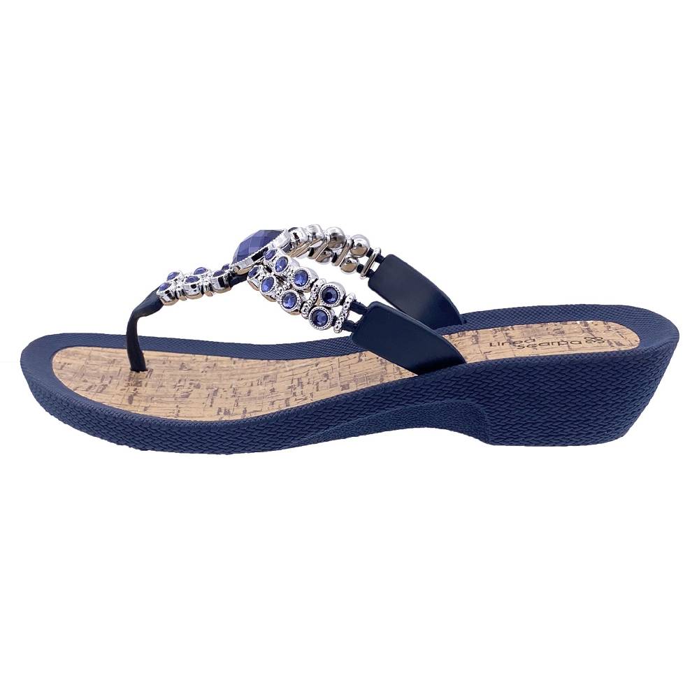 Beachandstreet Badeschuhe Damen • Soria • Zehentrenner mit kleinem Keilabsatz Exklusive Angebote