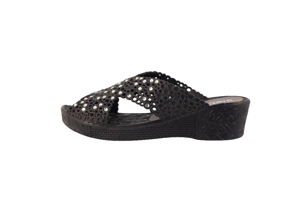 Beachandstreet Badeschuhe Damen Thira mit Strass und Keilabsatz Sonderangebote