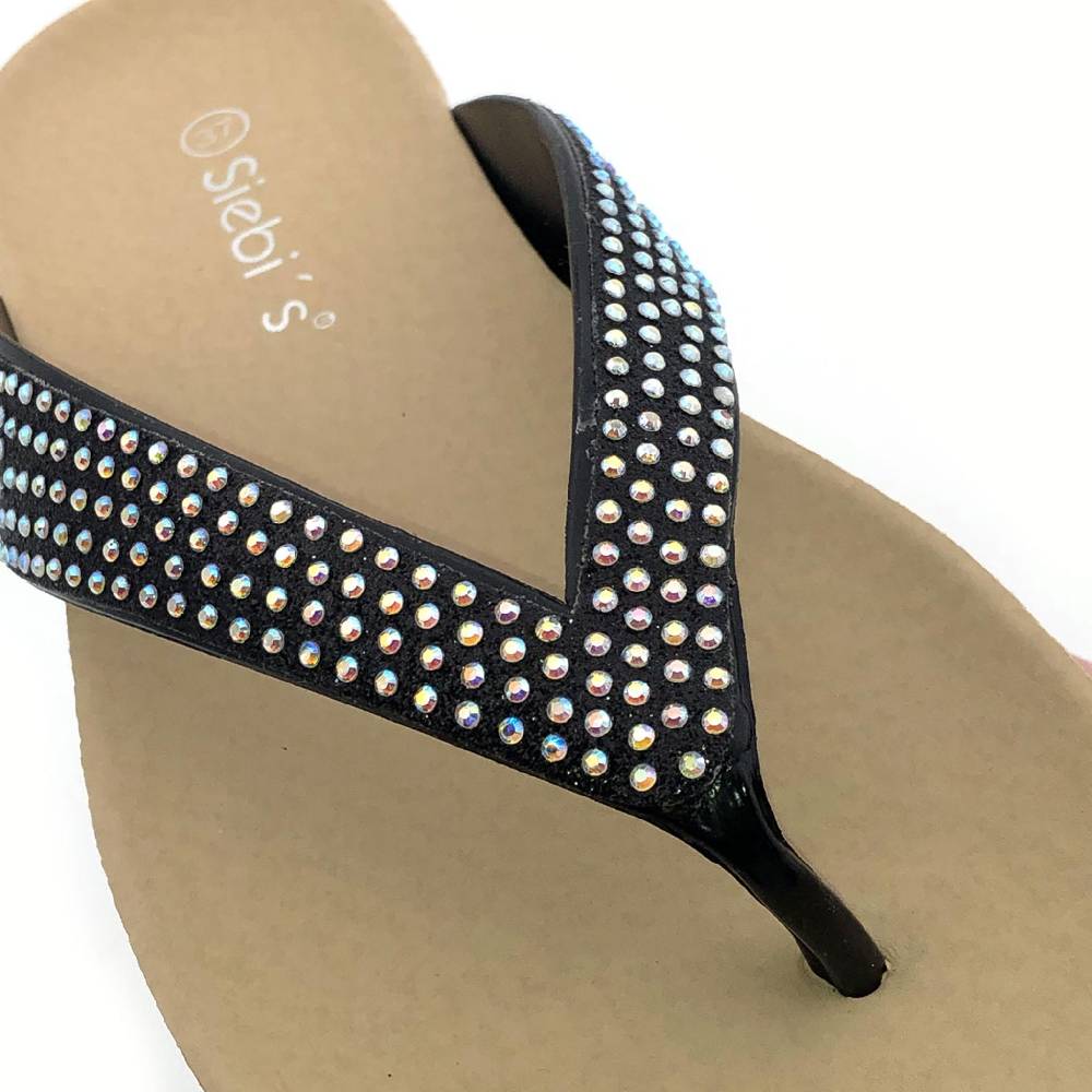 Beachandstreet Badeschuhe Damen • Tropea • Zehentrenner im eleganten Look Tiefpreis