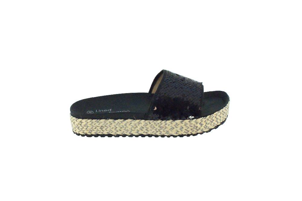 Beachandstreet Sommersandale Lucca mit Plateausohle (38 EU, schwarz) zollfrei