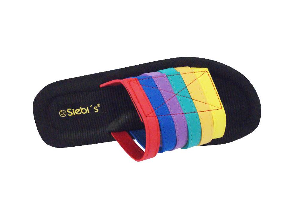 Beachandstreet Badeschuhe Damen • Beach Klett • Badepantolette für Frauen mit Klettverschluss • fällt klein aus Versandkostenfrei