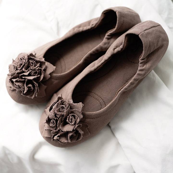 Pampuschen Grace cotton canvas lehm Exklusive Angebote
