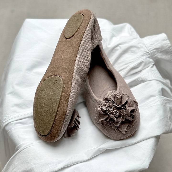 Pampuschen Grace cotton canvas lehm Exklusive Angebote