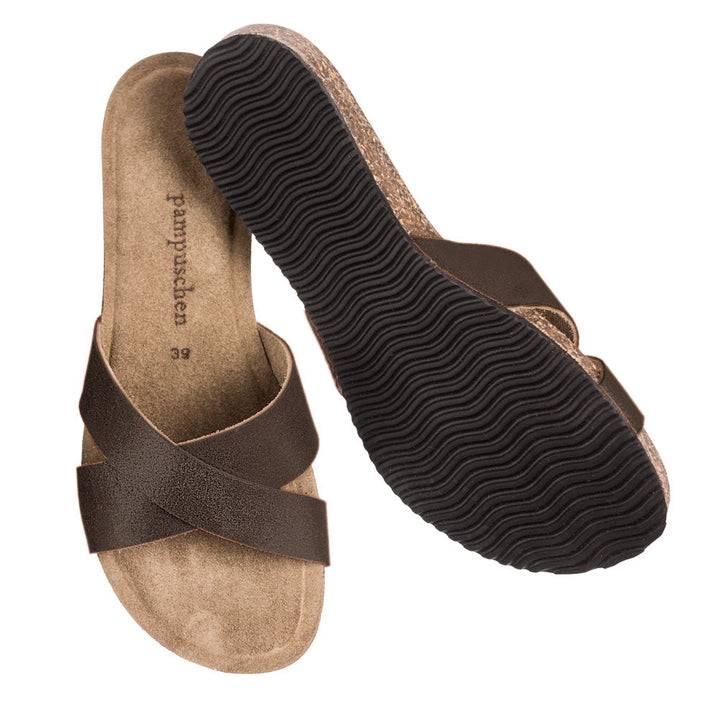 Pampuschen Lyda B metallic schwarz Große Rabatte