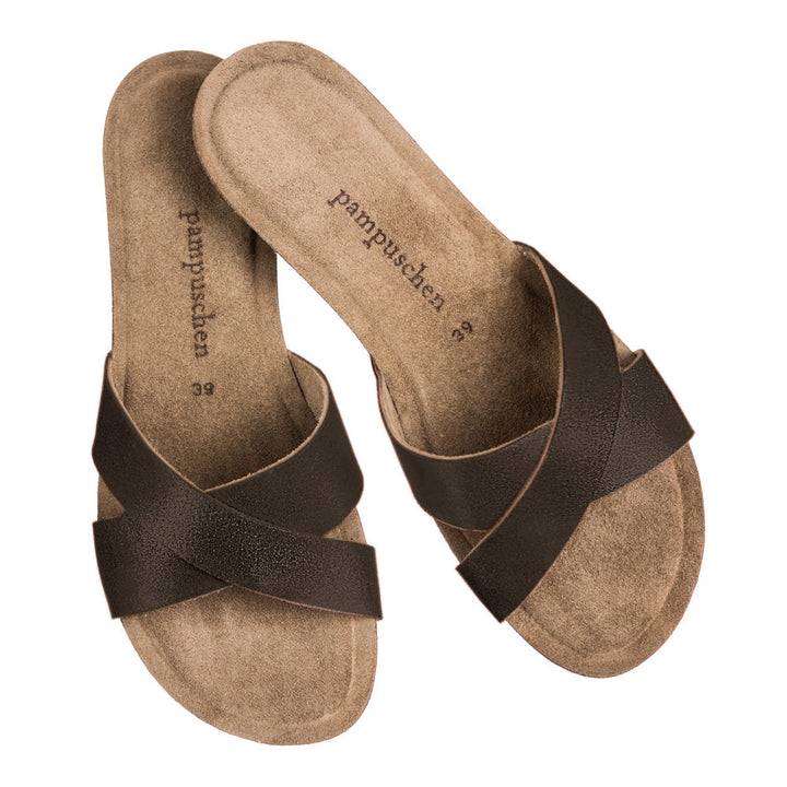 Pampuschen Lyda B metallic schwarz Große Rabatte