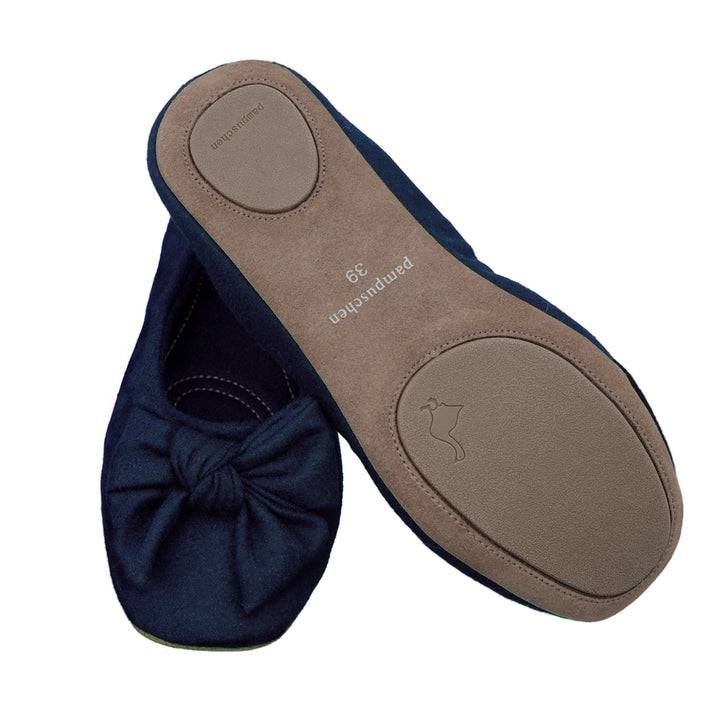 Pampuschen Daisy wool dunkelblau Tägliche Deals