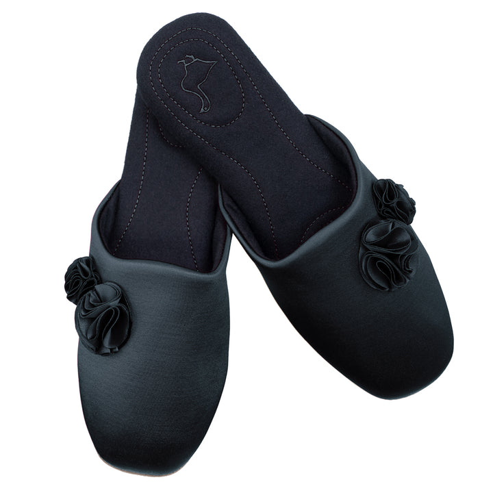 Pampuschen Ginger satin schwarz Super Sparpreis