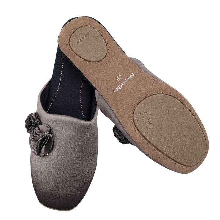 Pampuschen Ginger satin taupe Kostenlose Rückgabe