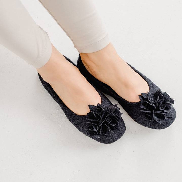 Pampuschen Grace wool anthrazit Bis zu 55% Rabatt