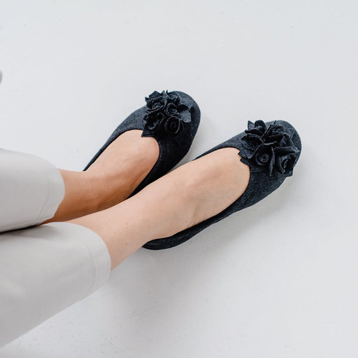 Pampuschen Grace wool anthrazit Bis zu 55% Rabatt