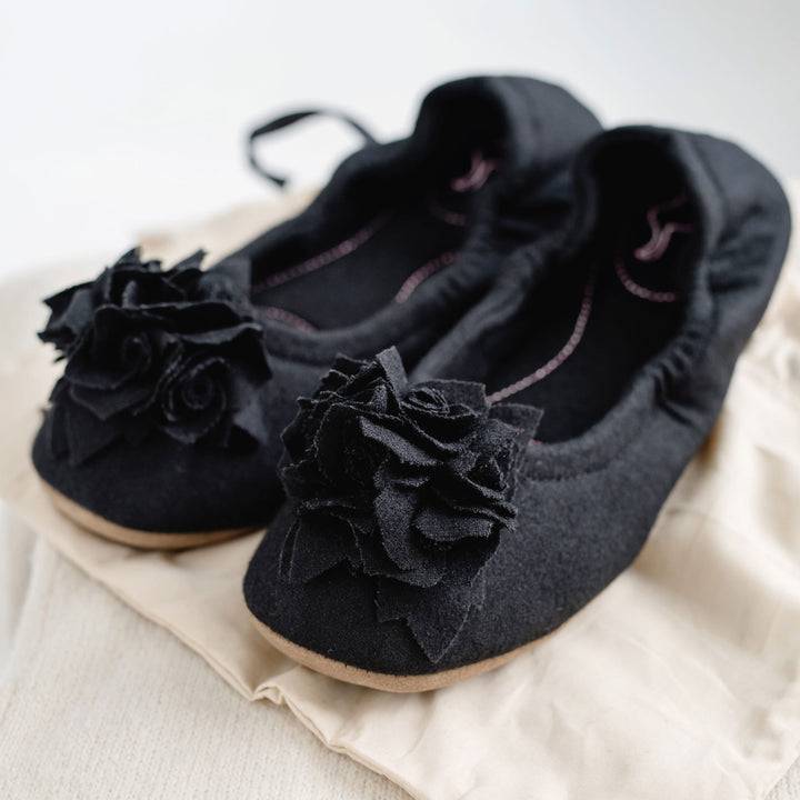 Pampuschen Grace wool schwarz Discount Store für neue Produkte