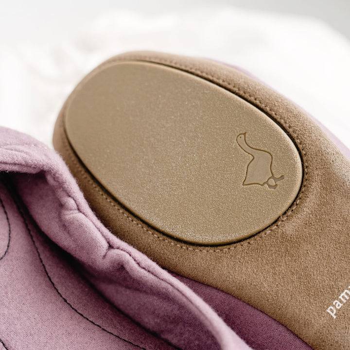 Pampuschen Grace wool dunkle malve zollfrei