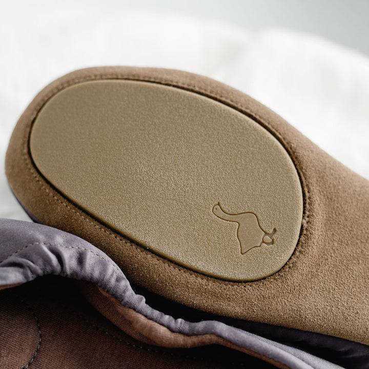 Pampuschen Grace satin taupe 50% Rabatt für begrenzte Zeit