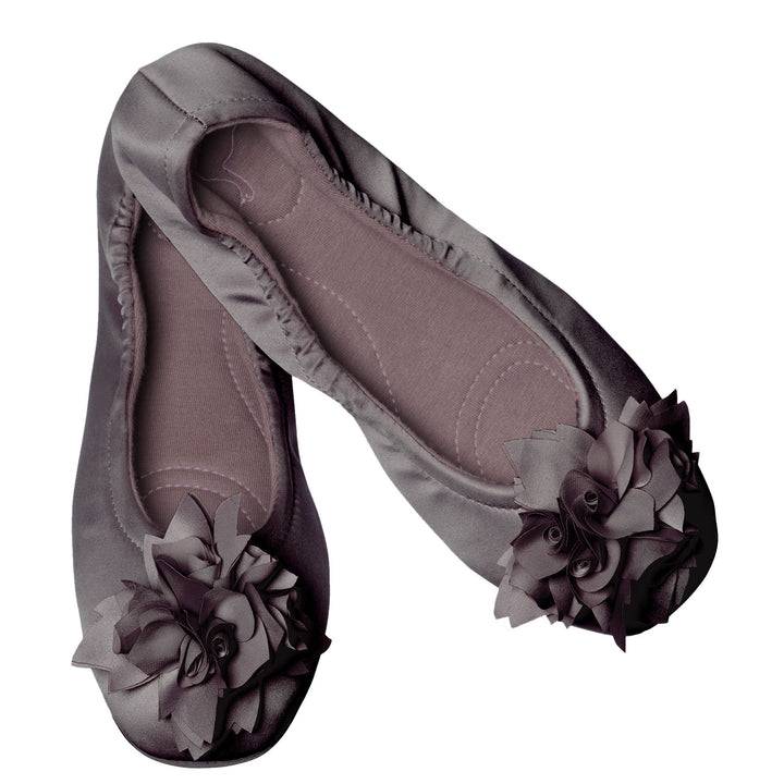 Pampuschen Grace satin taupe 50% Rabatt für begrenzte Zeit