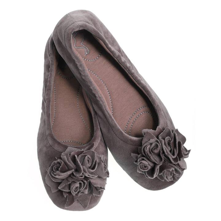 Pampuschen Grace velvet taupe Rabatte dieses Monats