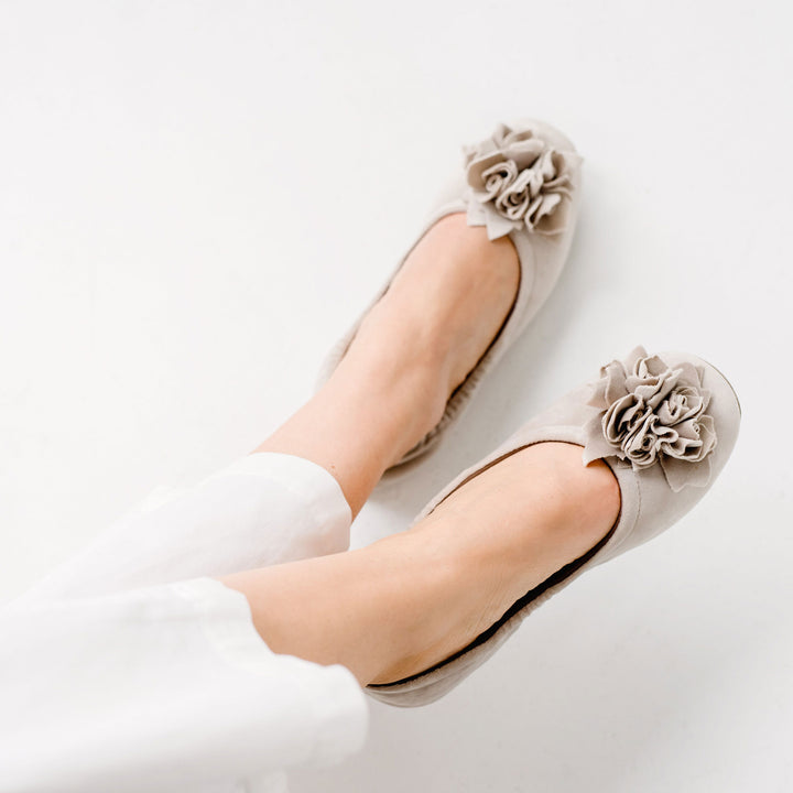 Pampuschen Grace velvet dunkle Perle Outlet