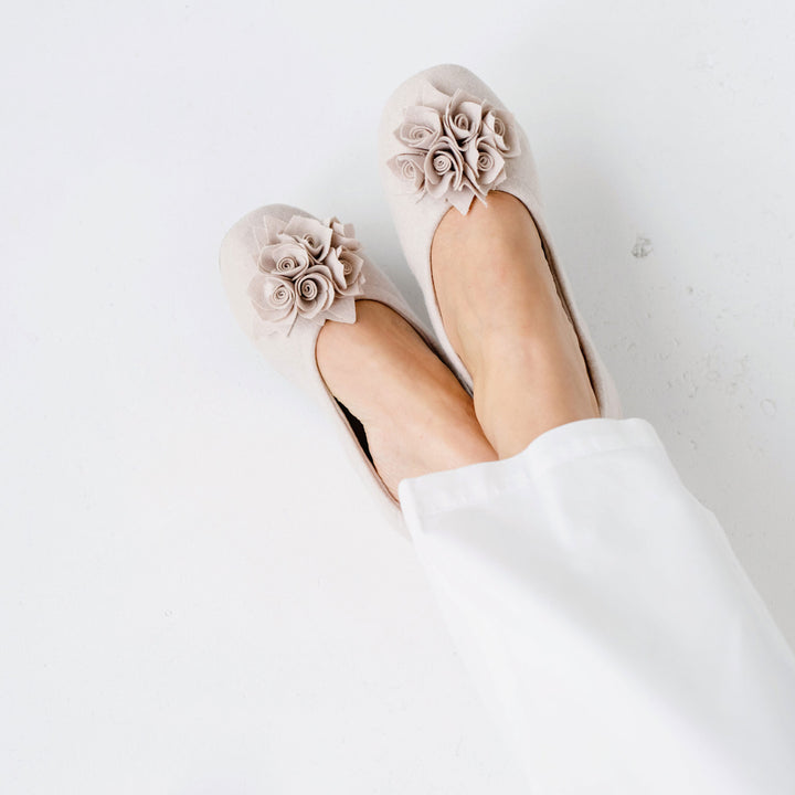 Pampuschen Grace wool beige Meist gekauft