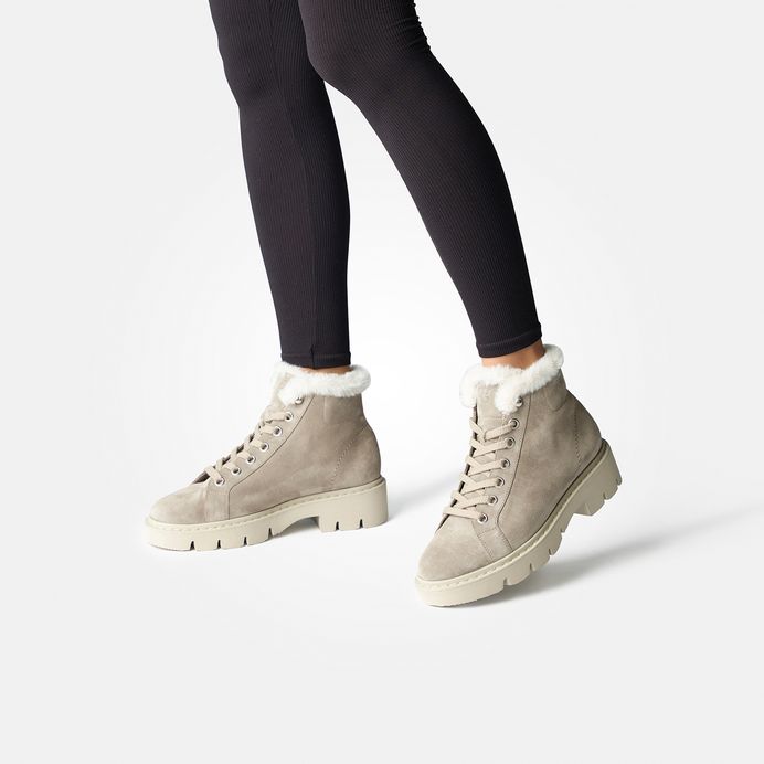 Paul Green Schnürbootie mit Wechselfußbett und Warmfutter 8107-014 Super Sparpreis