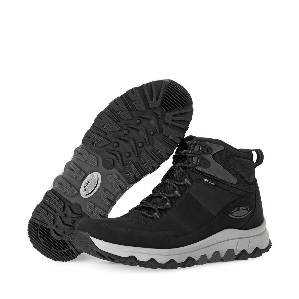 ﻿Pius Gabor rollingsoft Boot schwarz Top Angebot