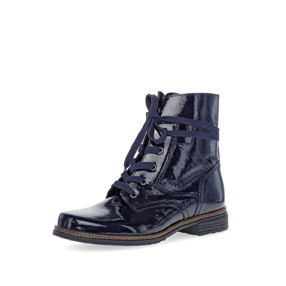 Pius Gabor Schnürstiefelette blau Blitzangebot