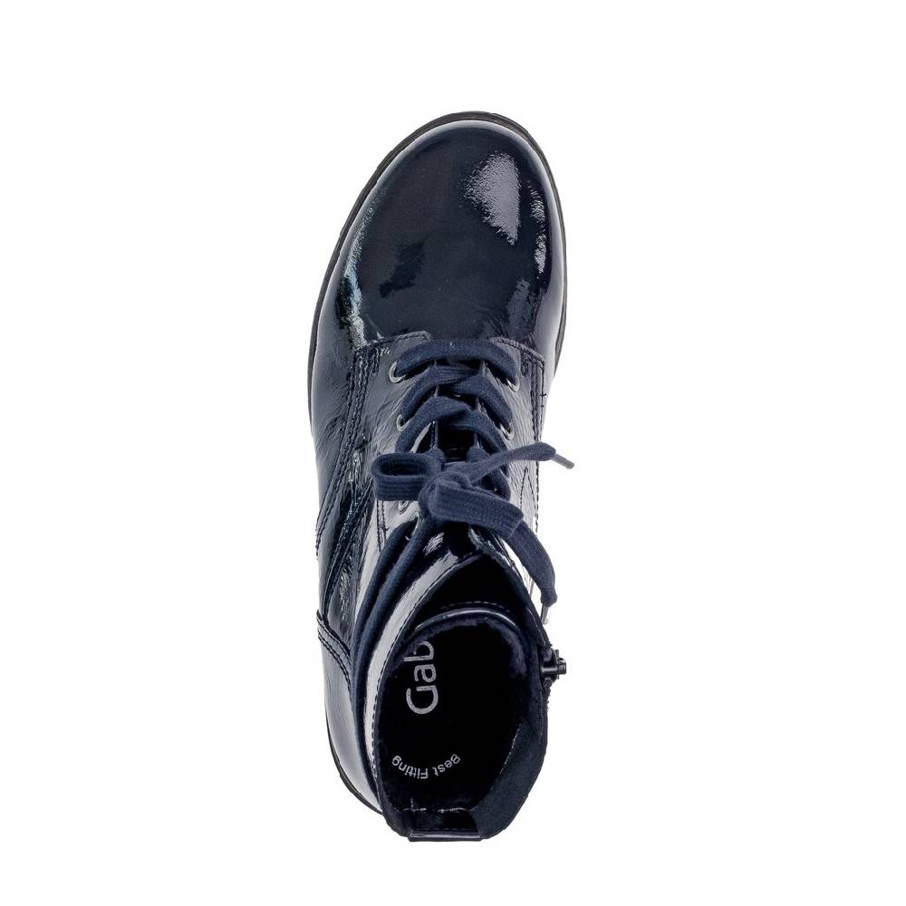 Pius Gabor Schnürstiefelette blau Blitzangebot