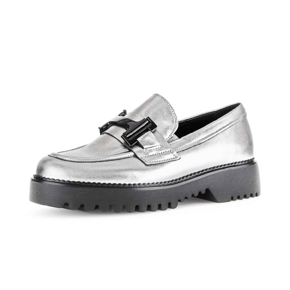 Pius Gabor Loafer silber Große Rabatte