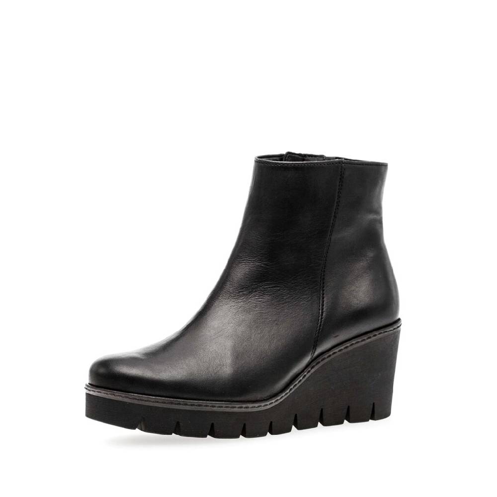 Pius Gabor Plateau Stiefelette schwarz im Angebot