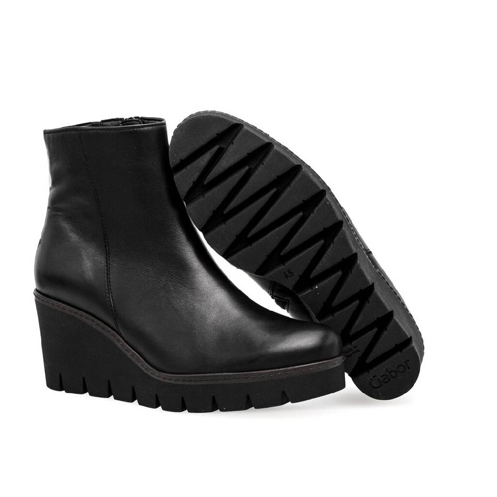 Pius Gabor Plateau Stiefelette schwarz im Angebot