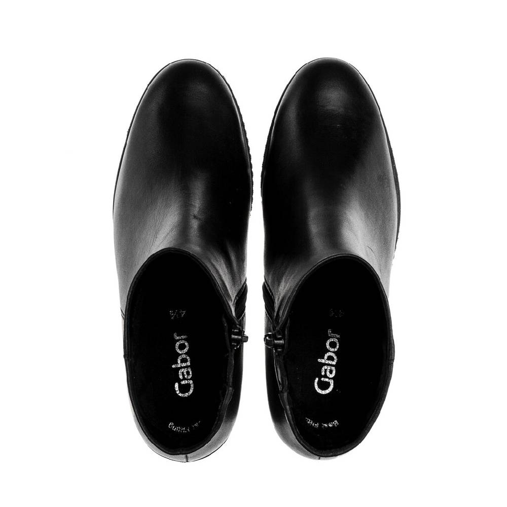 Pius Gabor Plateau Stiefelette schwarz im Angebot