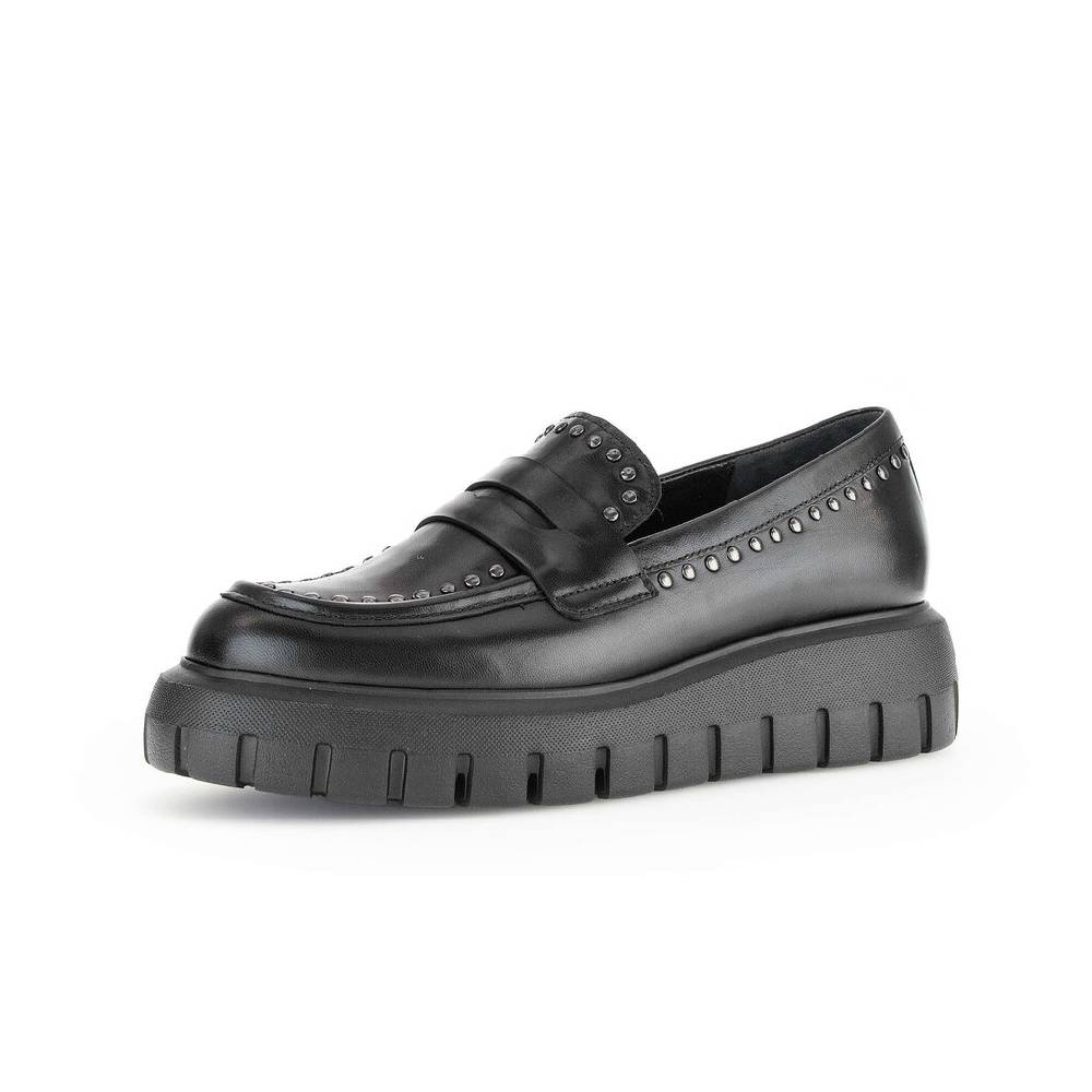 Pius Gabor Loafer schwarz Preisnachlass