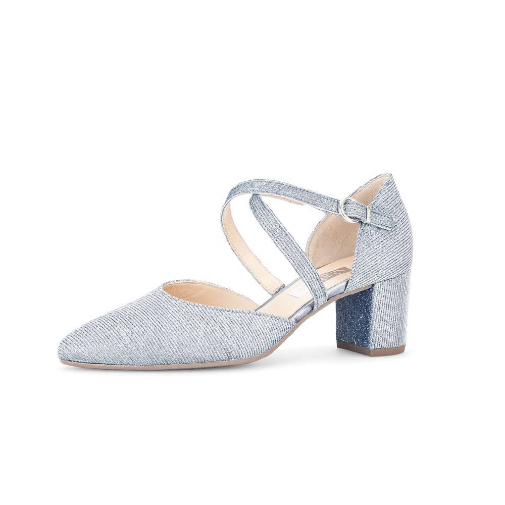 Pius Gabor Spangenpumps blau Nur noch ein Tag übrig